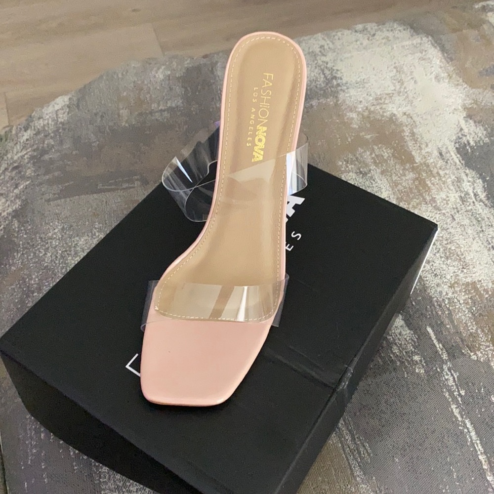 Clear heels